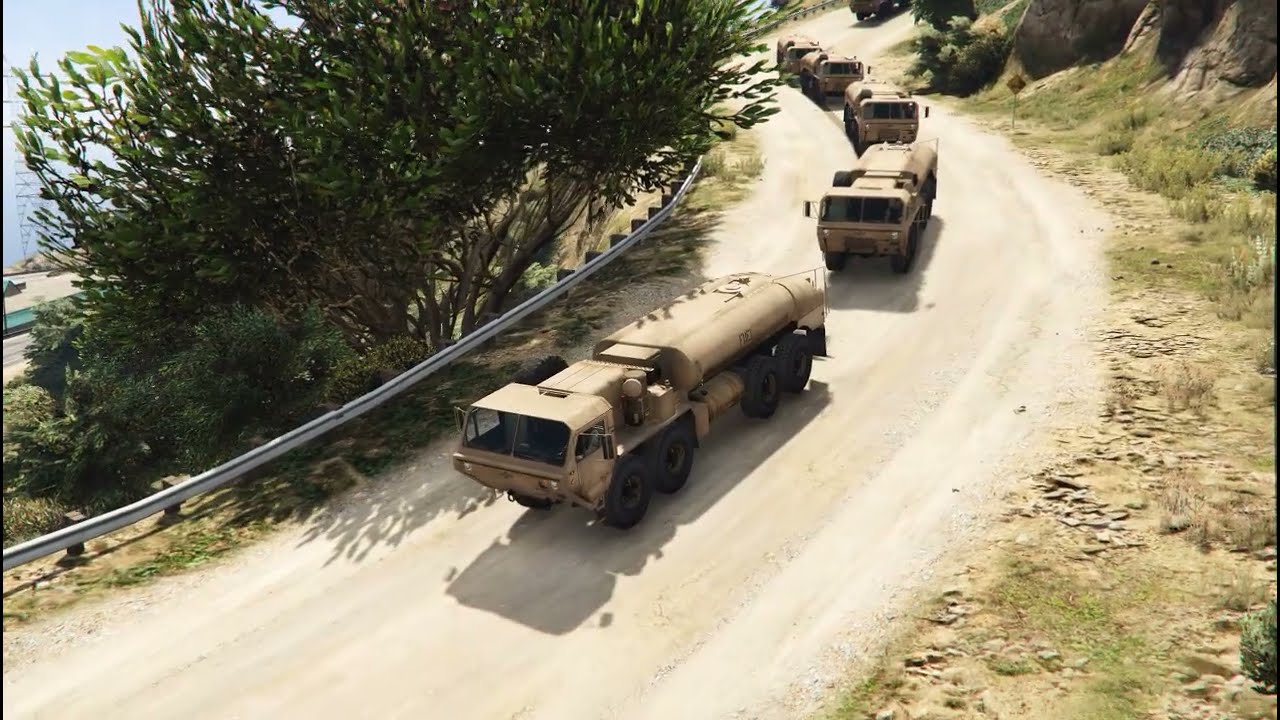 India fighter Jets & War Helicopters Attack On Pakistani Military Massive Tanks Supply Convoy GTA-5