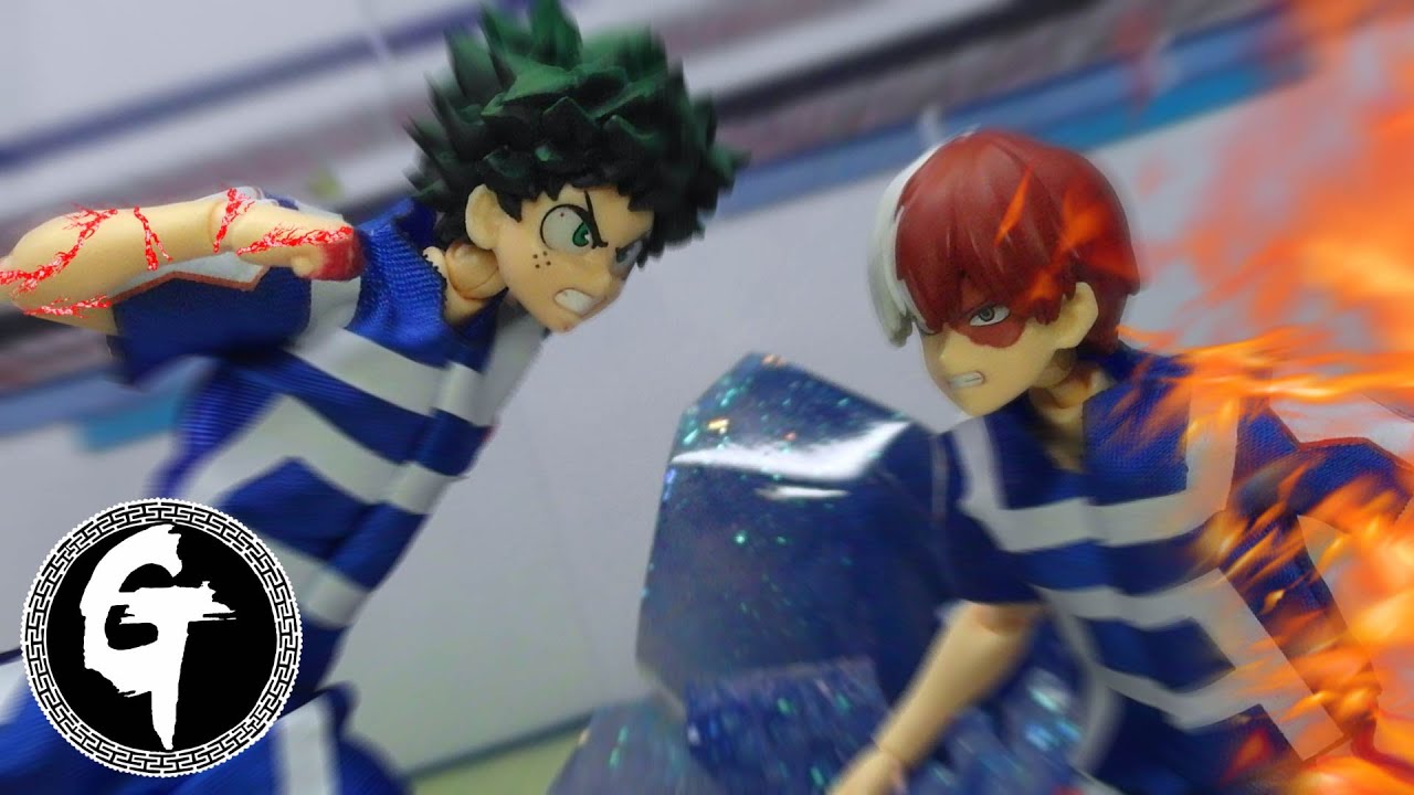 Deku vs Todorok-My Hero Academia stop motion 緑谷出久 VS 轟焦凍-僕のヒーローアカデミア