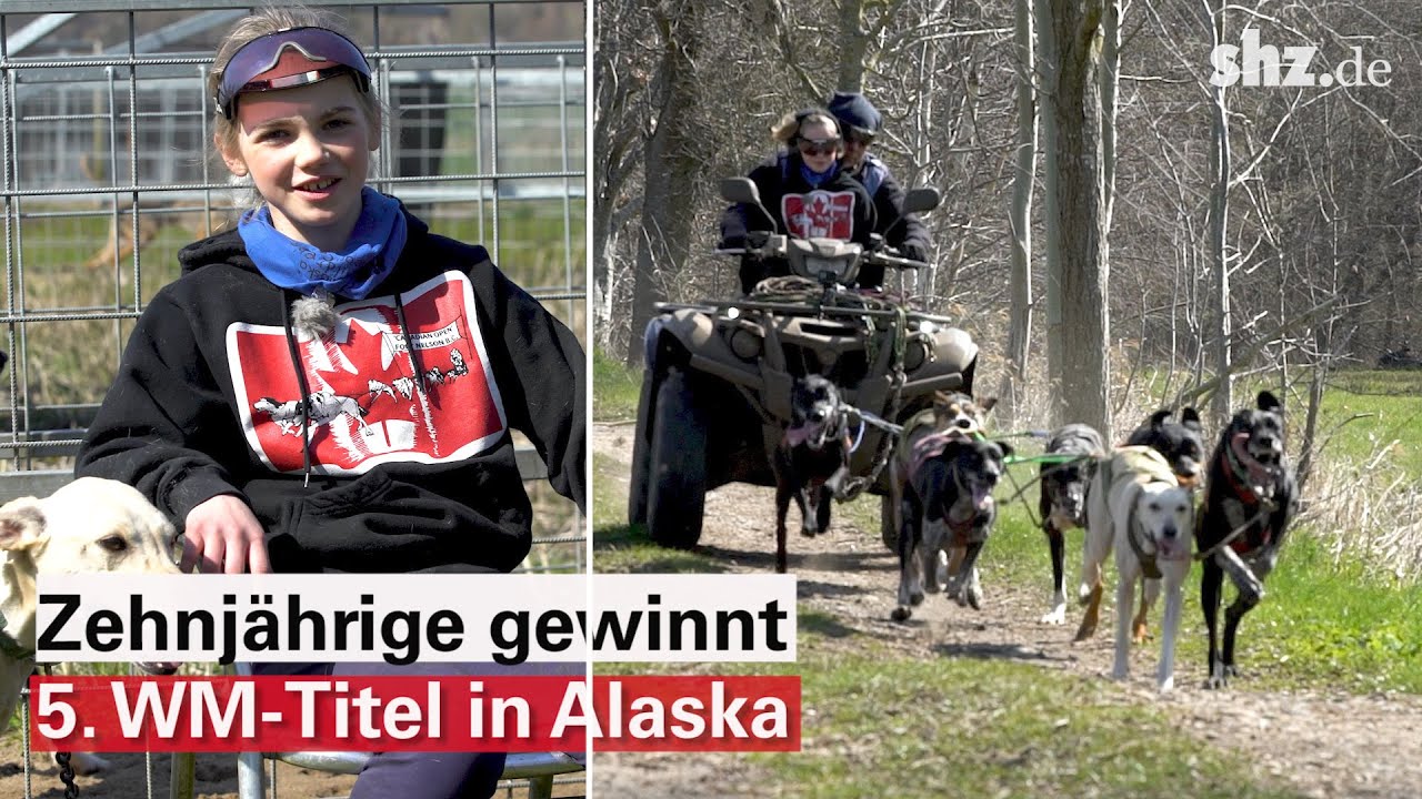 Ausnahmetalent aus Burg: Leonie Tetzner ist mit 10 Jahren schon 5-fache Schlittenhunde-Weltmeisterin