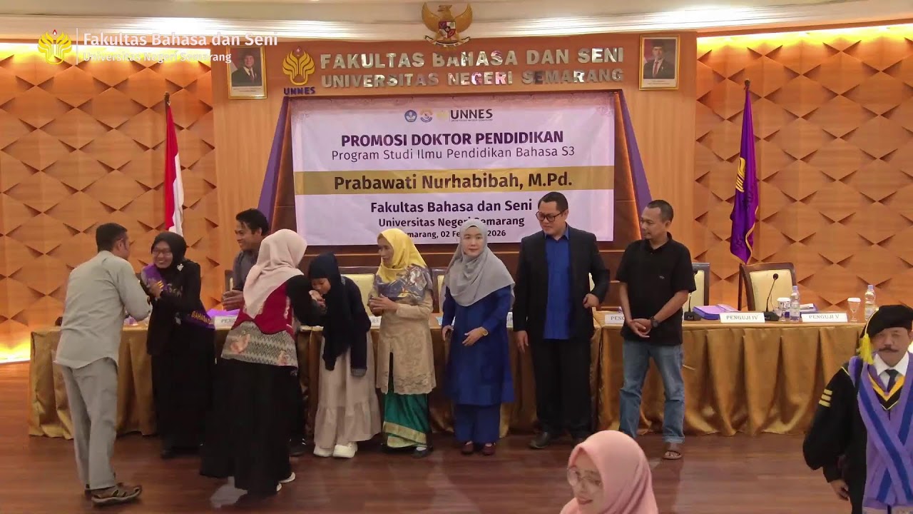 Promosi Doktor Pendidikan S3 |Prodi Ilmu Pendidikan Bahasa an. Prabawati Nurhabibah, M.Pd.