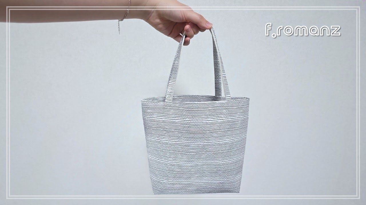 [Leather Craft] 🌊여름에 잘 어울리는 데일리 손가방 만들기｜Striped handbag｜Daily Bag