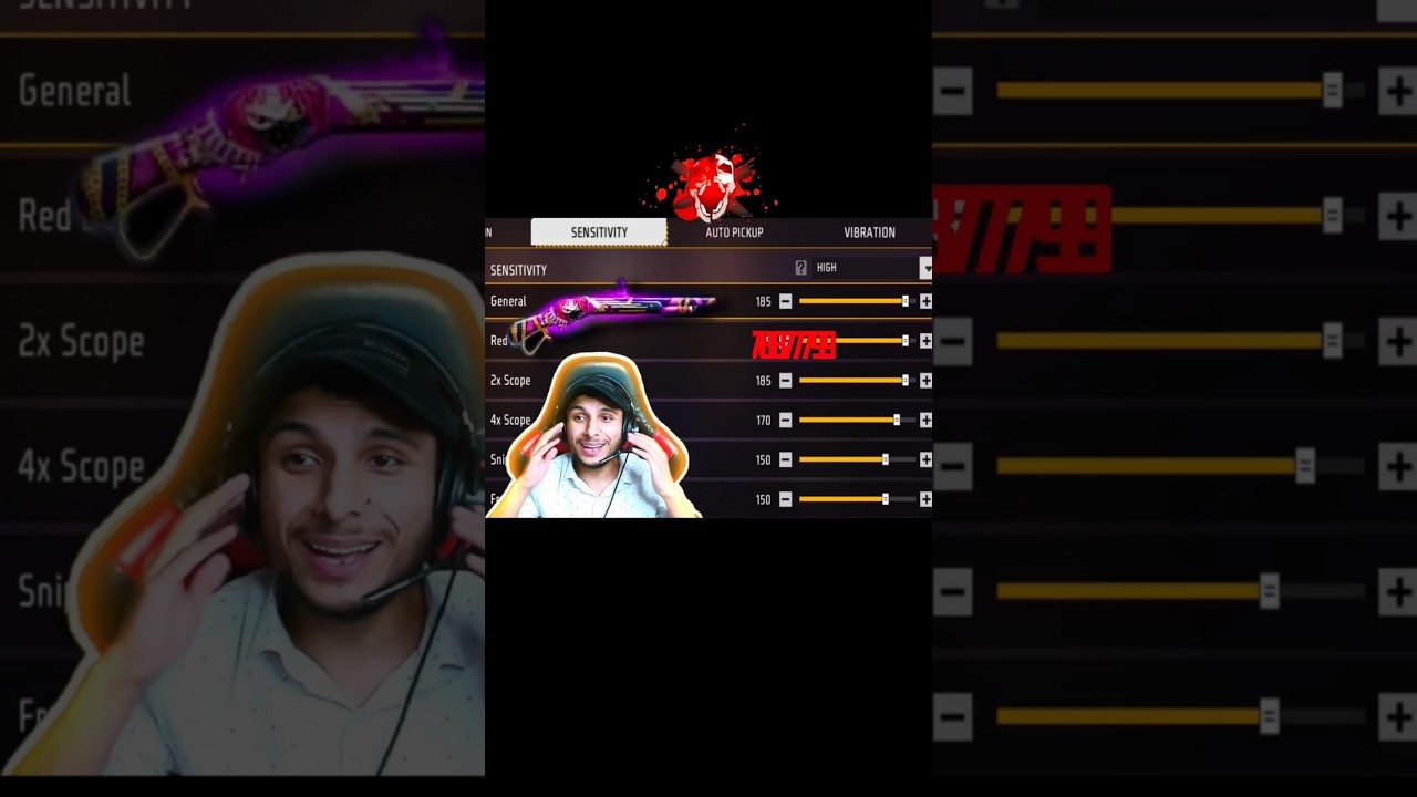 free fire headshot setting 2025 ⚡ best sensitivity settings ⚙️| sensitivity + hud settings free fire