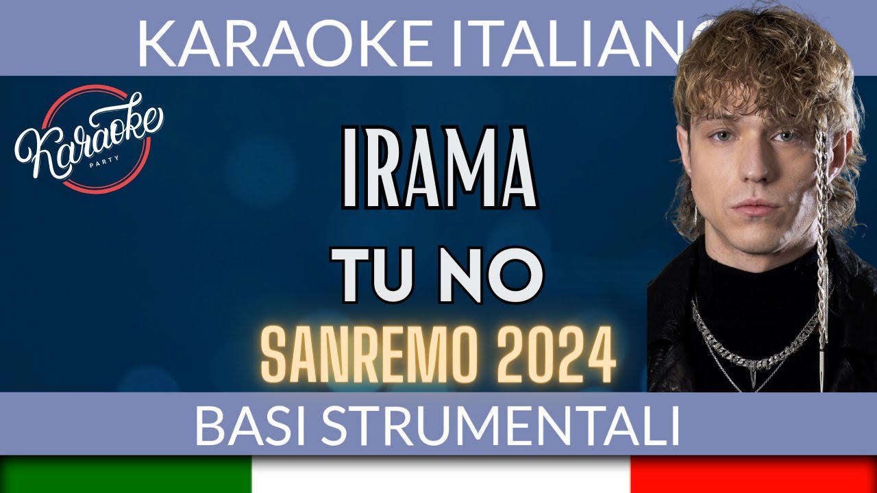 Irama - Tu no - Karaoke Sanremo 2024 🎤