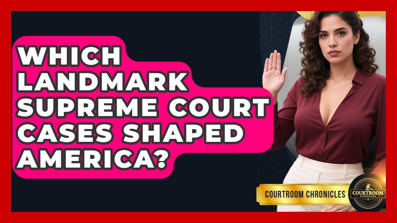 Which Landmark Supreme Court Cases Shaped America? - Courtroom Chronicles