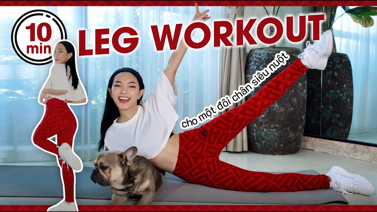 BÀI TẬP CHÂN 10 PHÚT ✨ Giảm mỡ, thon gọn đùi 👯‍♀️ | Chau Bui Official