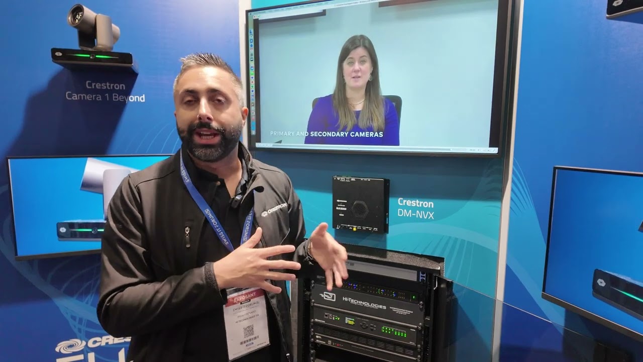 Crestron 4K Videoconferencing Smart Camera for Boardrooms and Meeting Spaces at Swiss IT Forum