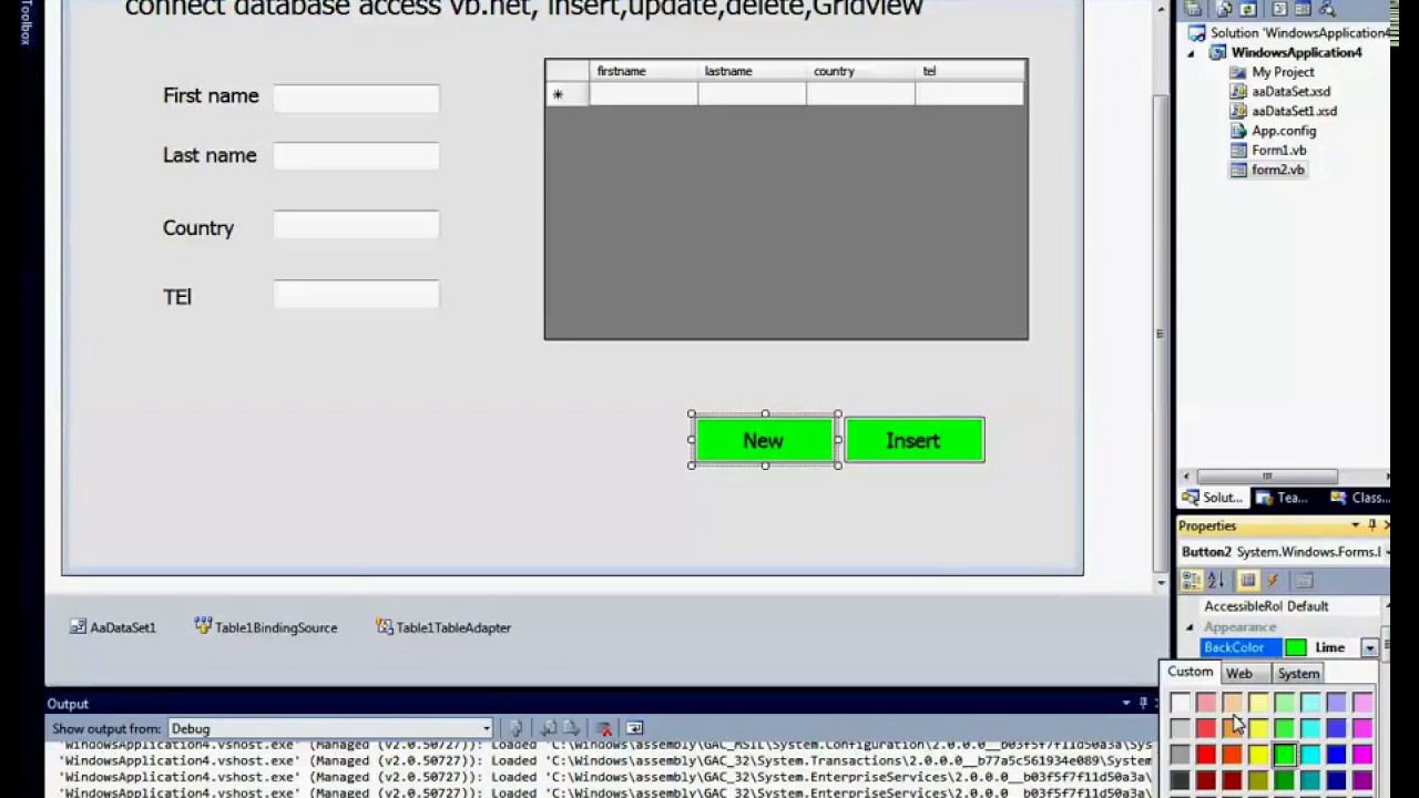 Visual Basic.Net: how to Connect Access database to VB.Net