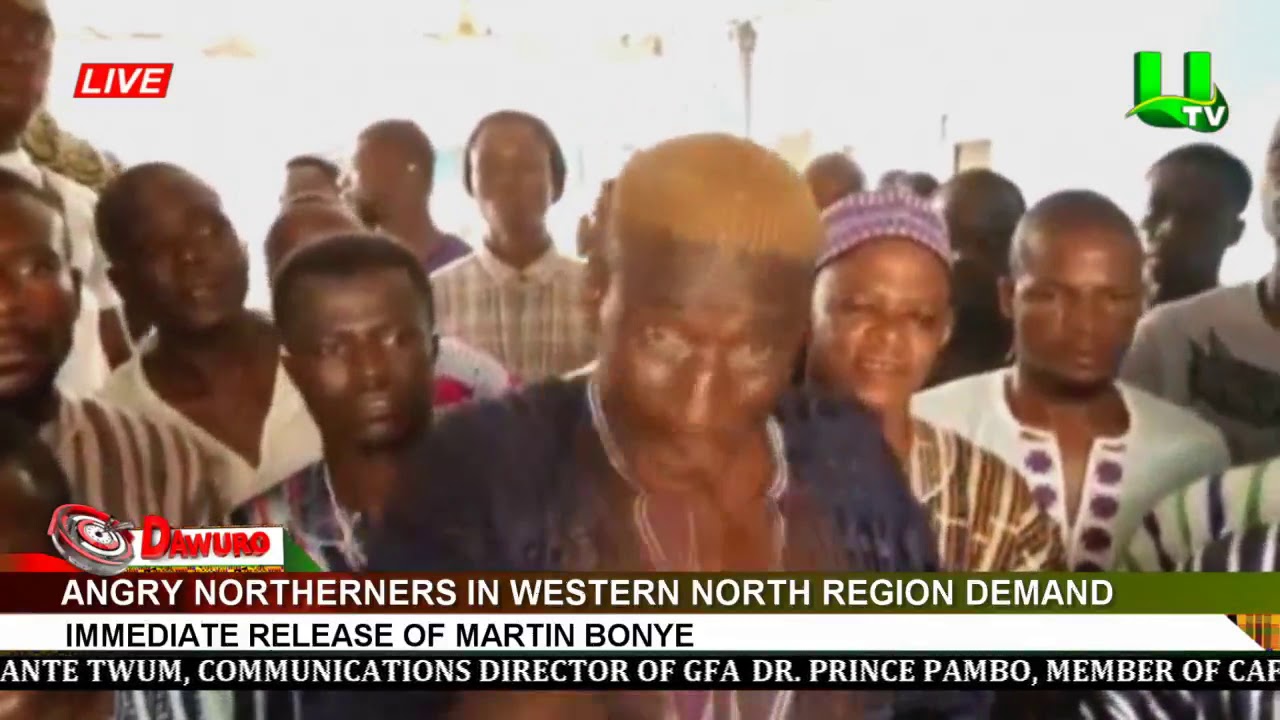 Angry Northerners in Western North Region Demand Immediate Release of Martin Bonye