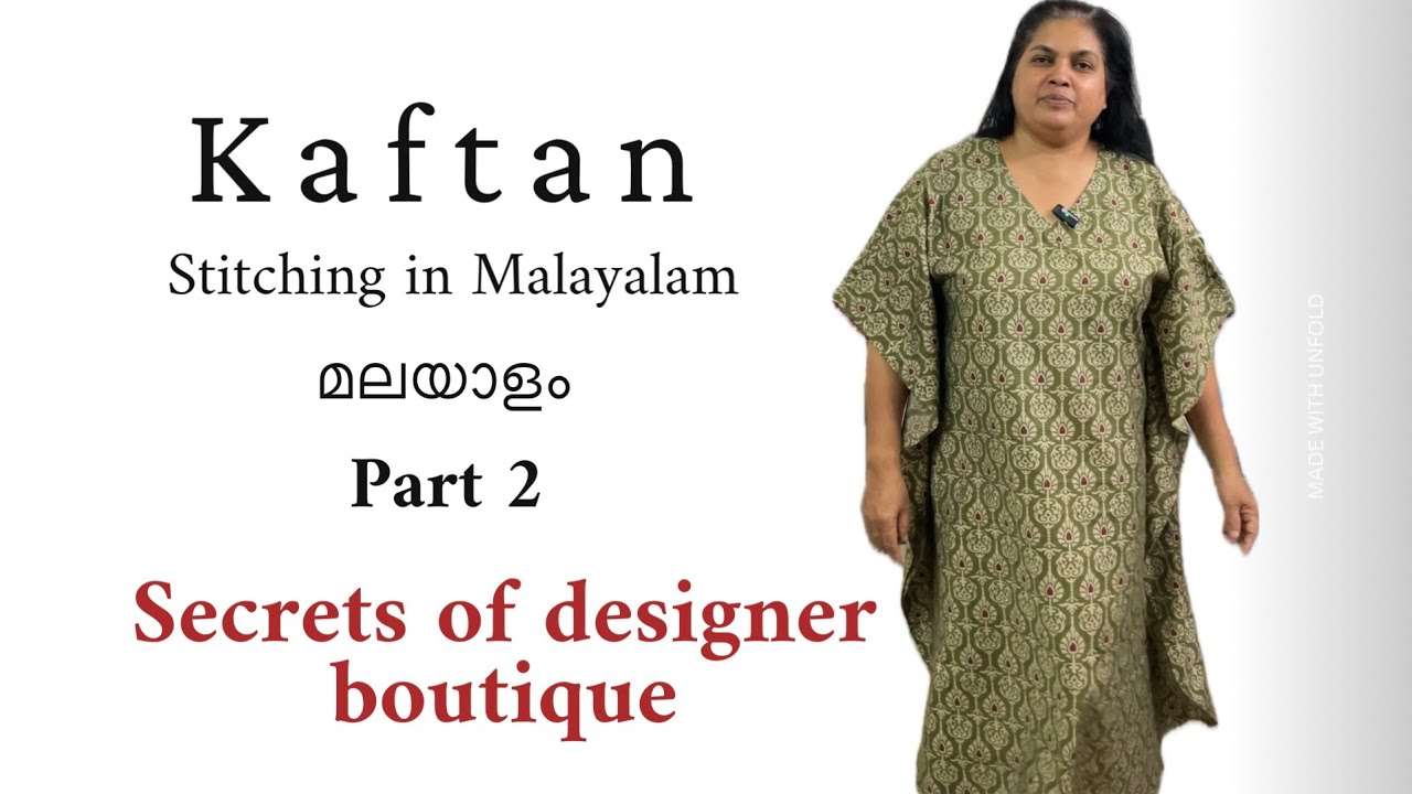 Kaftan stitching in Malayalam 