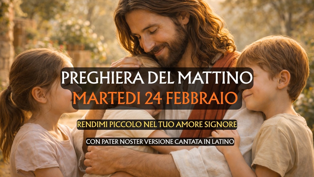 Preghiera del Mattino MARTEDI 24 FEBBRAIO | Rendimi piccolo nel tuo amore Signore