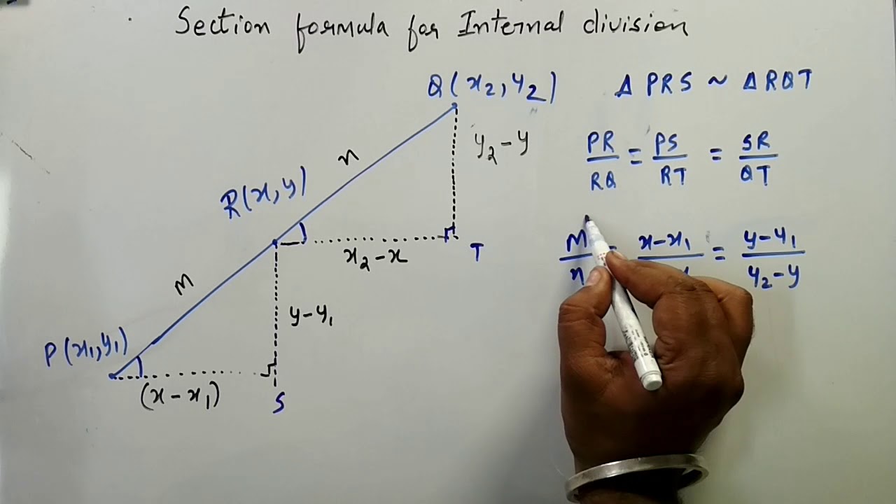 Section formula Derivation for internal division  for jee| Kamaldheeriya