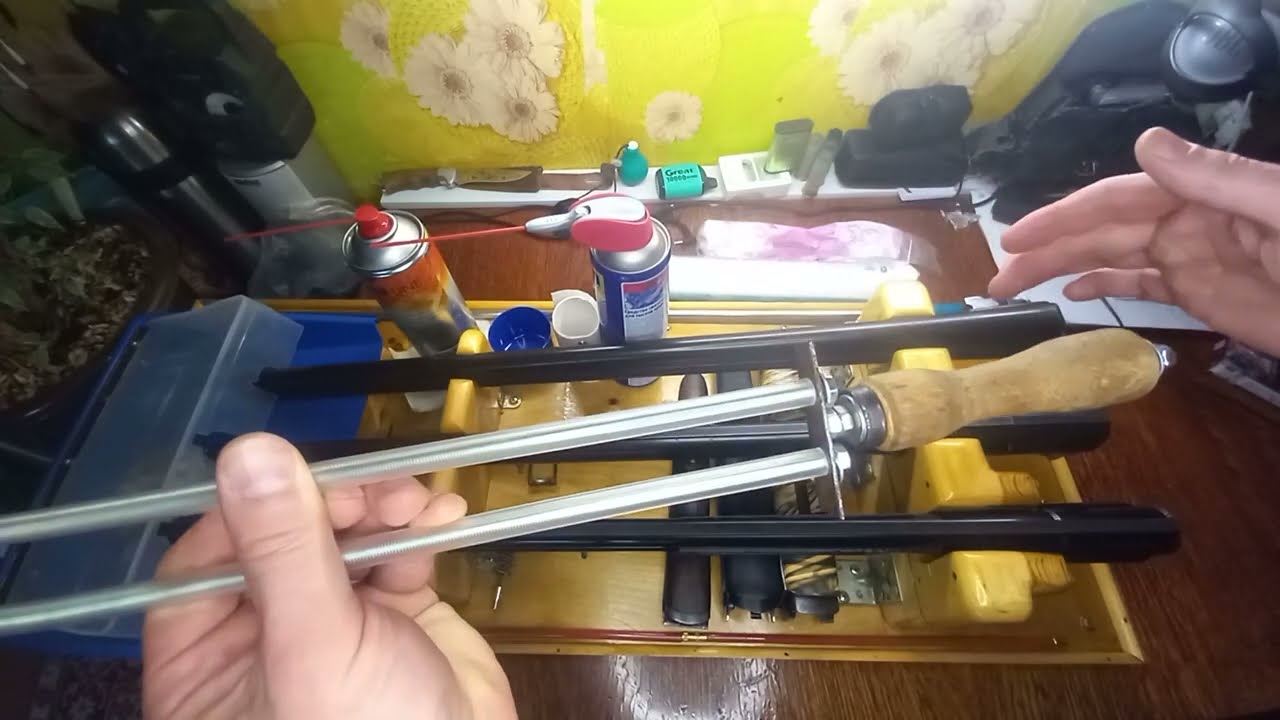 Двойной шомпол для чистки ружей