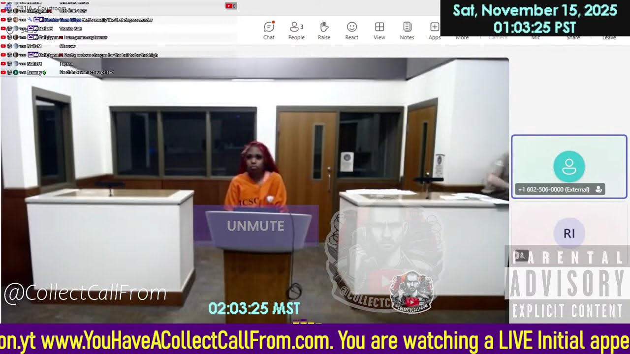 Initial appearance Maricopa County Superior Court ARIZONA 11/15/2025 AM Stream