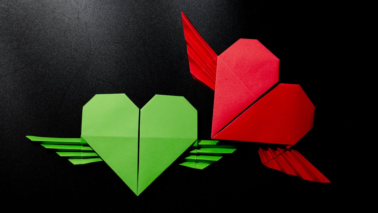 How to Make an Origami Heart with Wings (Easy Step-by-Step)