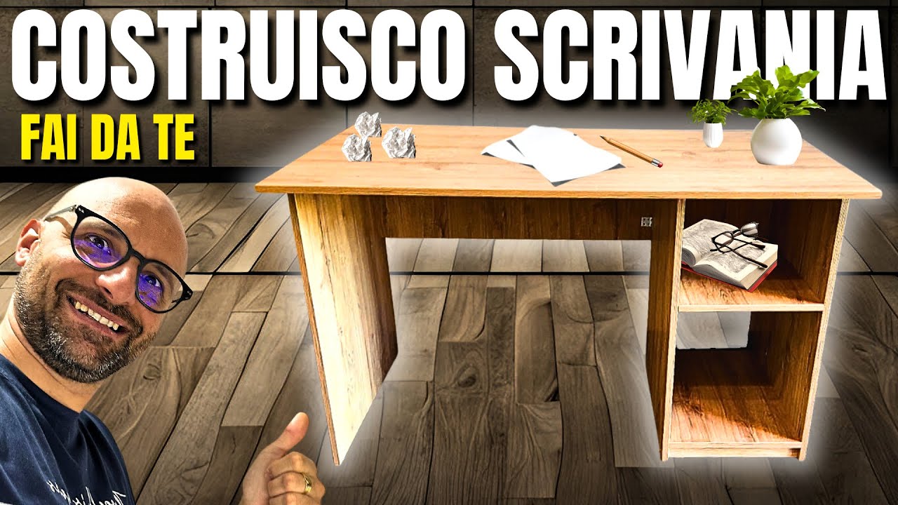 Come costruire una Scrivania da Studio SU MISURA (Facile e Robusta)