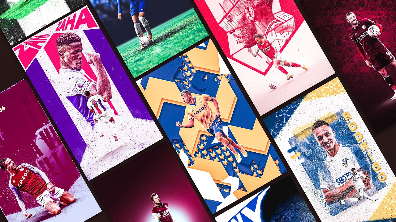 Football Wallpaper Design in Photoshop - Speed art
