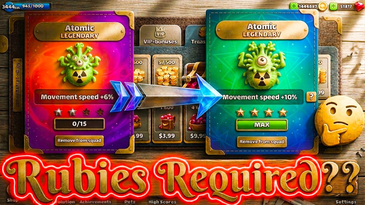 🔥Upgrading Atomic Pet🐞 from 3rd to 😱Max Level ft.