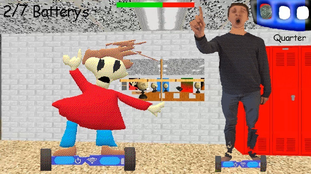 Playtime Has A HoverBoard - Baldi's Basics V1.4.3 Mod