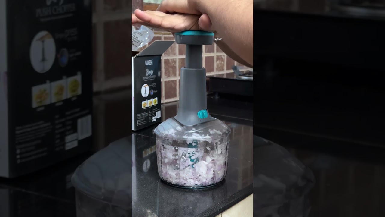 Manual Push Chopper for Vegetables & Fruits #vegetables #homefinds #chopper #chopping #easy #cutter