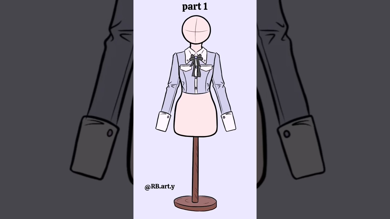 make your own school uniform #digitalart #digitaldrawing #oc#occhallenge #pauseocchallenge #uniform