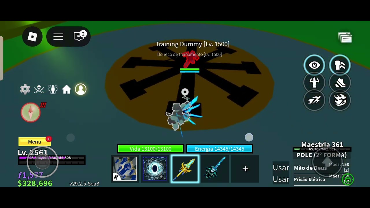 Combo mto fácil de portal pole V2 e god e Cyborg primeiro usa o z da portal z x do pole e o go