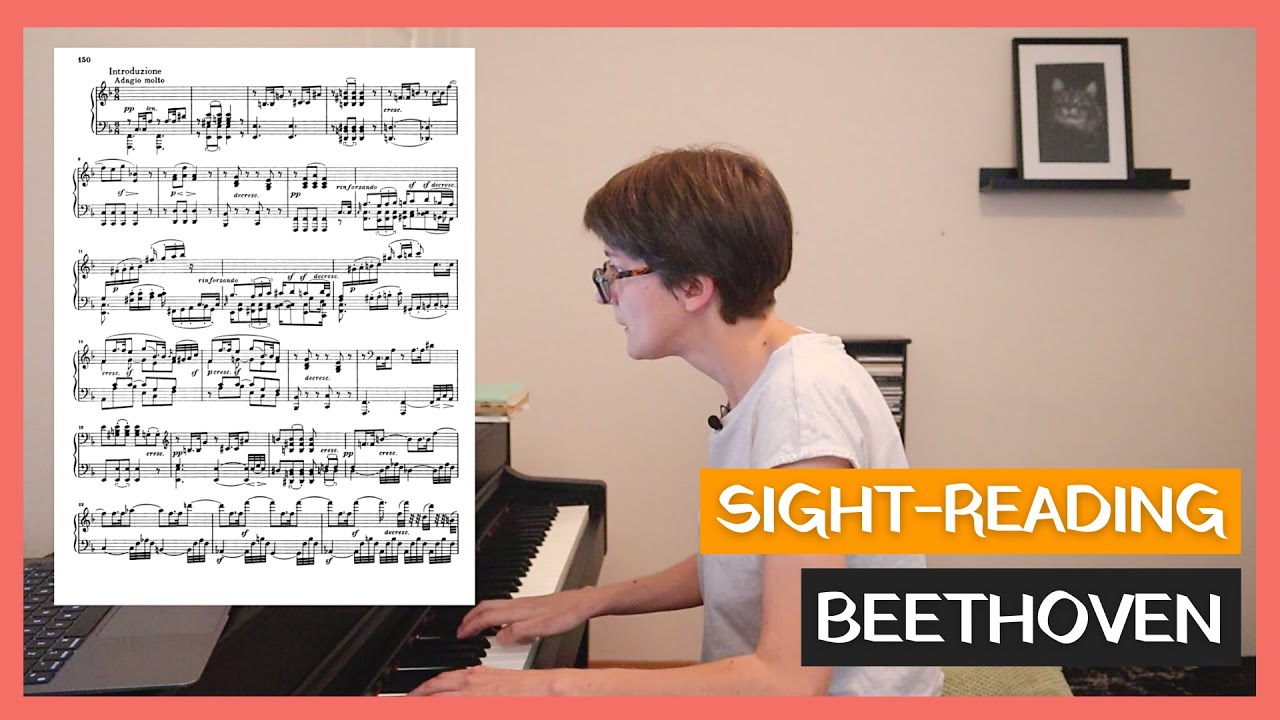 Piano Sight-Reading Challenge - Beethoven's Waldstein Sonata (2nd Movement)