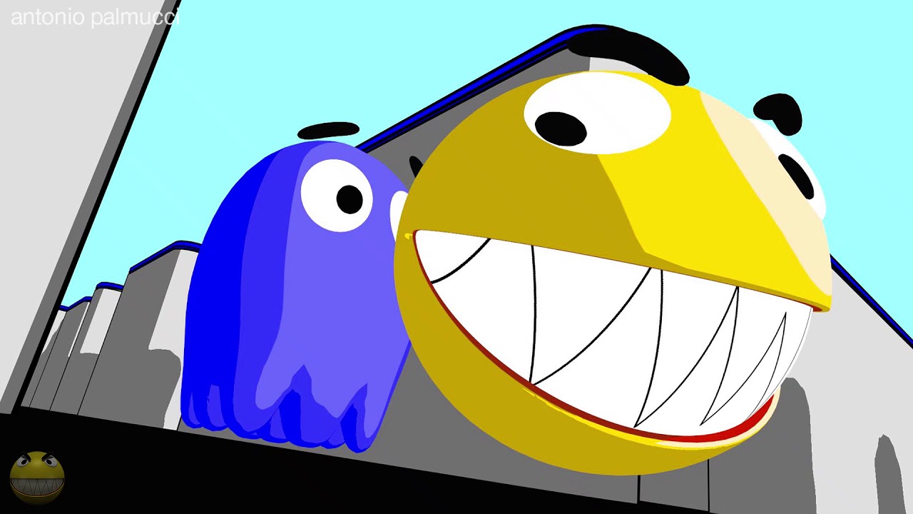 Мультфильм Pacman - 2d против 3d