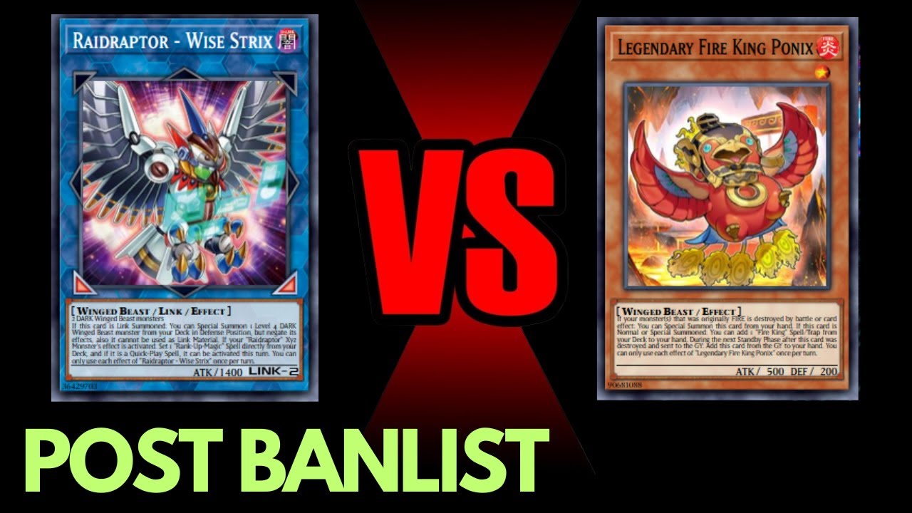 Raidraptor Vs Snake-Eye | POST BANLIST | DB Replay