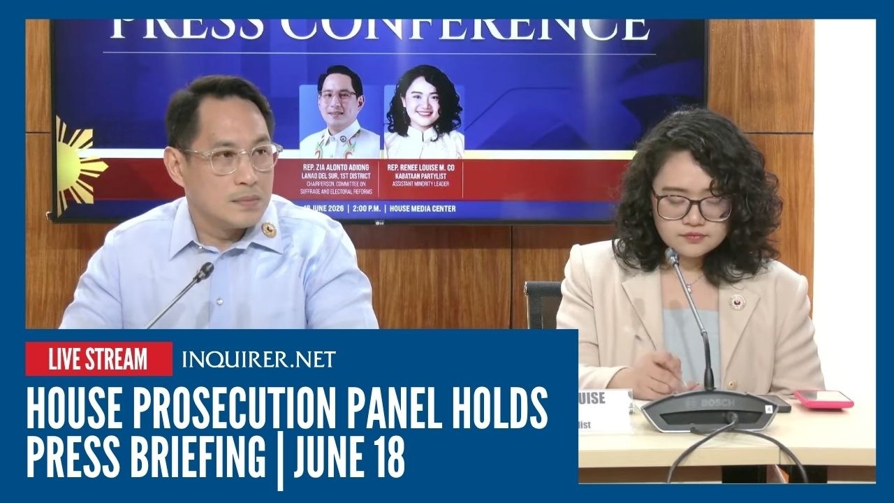 LIVE: House prosecution panel holds press briefing | June 18