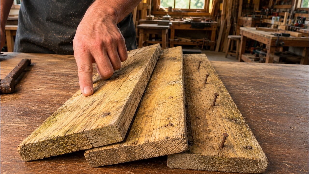 Nobody Expected THIS From 3 Old Pieces of Wood&hellip; Absolute DIY Madness