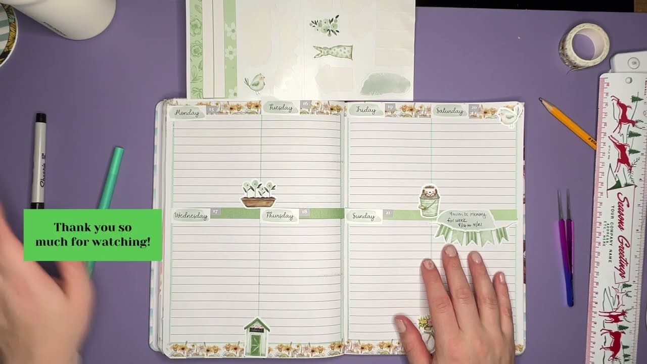 Journal Layout using Tula XII Sage Serenity #tulaxii #journalspread #journalcommunity #foryou #diy