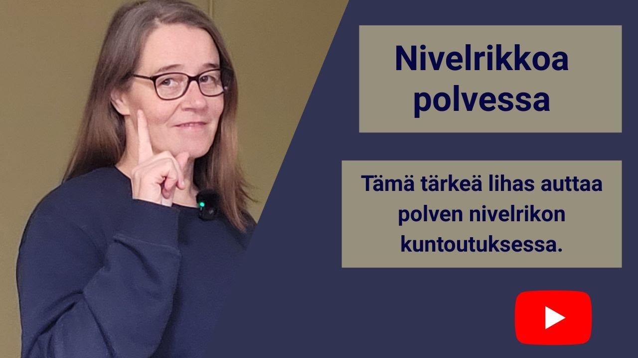 Nivelrikkoa polvessa - saat siihen apua pakaralihasten vahvistamisesta.