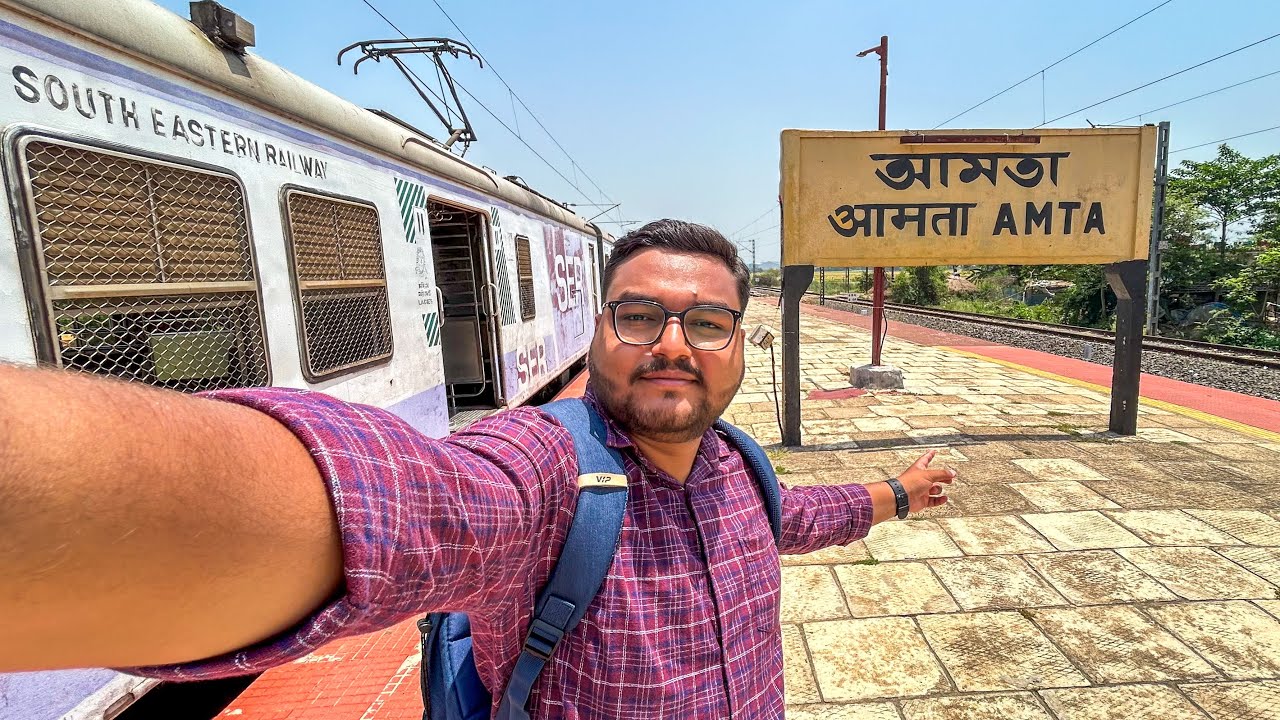 Howrah To Amta Route Local Train Journey Vlog.