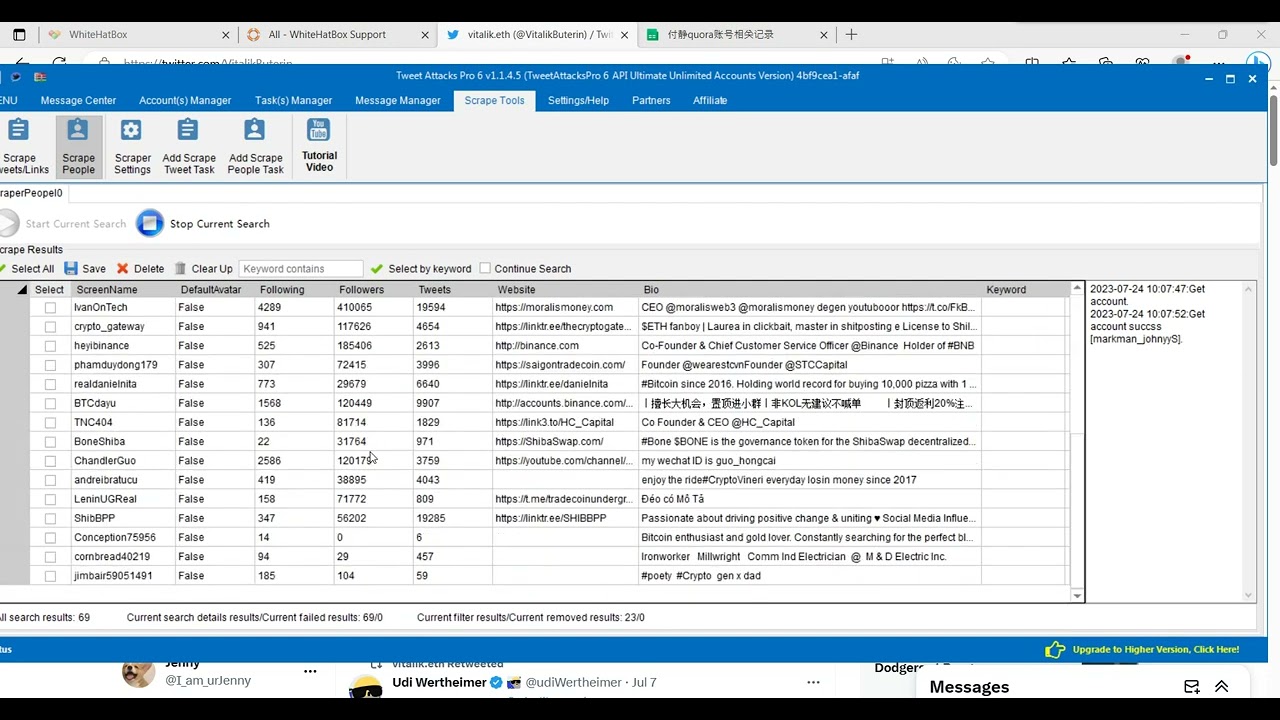 Twitter Scraper｜Extract Twitter Followers/Followings without Limitation
