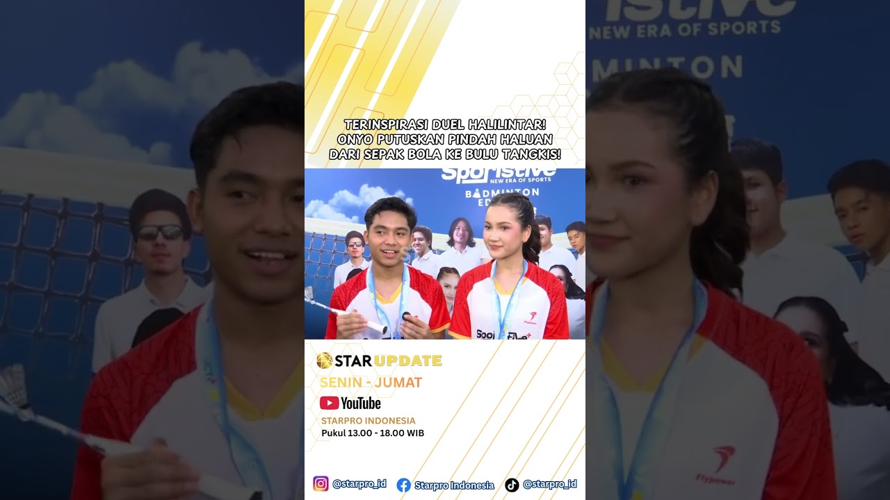 TERINSPIRASI DUEL HALILINTAR! ONYO PUTUSKAN PINDAH HALUAN DARI SEPAK BOLA KE BULU TANGKIS!