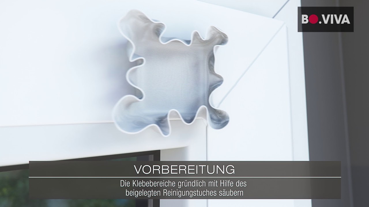 Klebeträger: ideal auch für feststehende Fenster