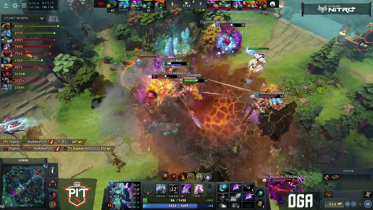Axe 4 men call into Supernova - Team.Spirit vs Team.T1