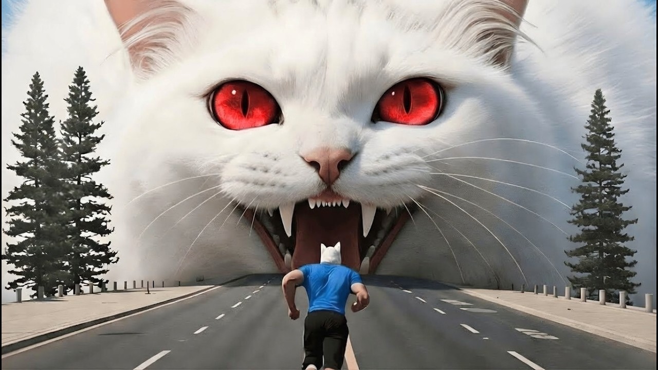 OMG 😱 From Cute to Giant! 🐱 Magic Bug Cat Story | Viral AI Cat Transformation