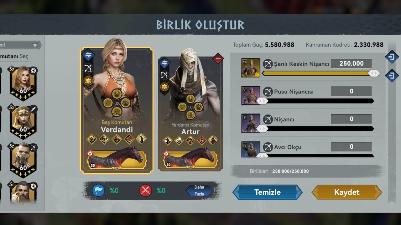 Viking rise : karakter önerileri part 1 