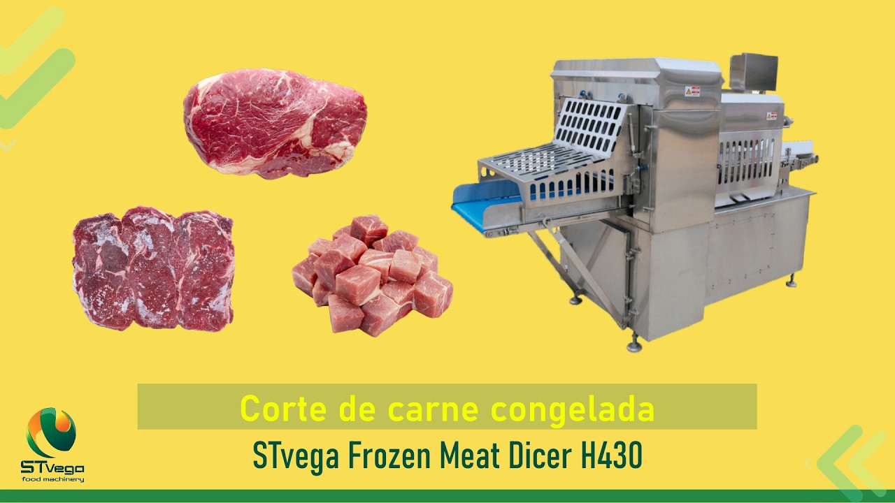 Máquina STvega Frozen Meat Dicer H430 para cortar carne congelada a -10°C en cubos