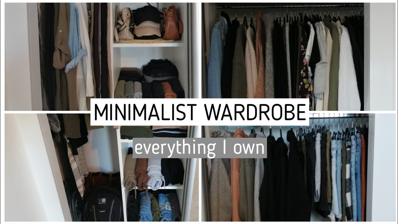 CAPSULE WARDROBE TOUR + decluttering tips and advice // MINIMALISM vlog!