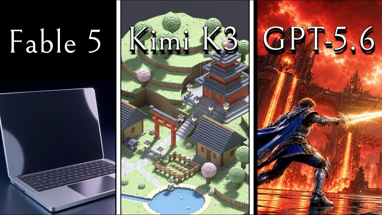 Kimi K3, GPT-5.6, Fable 5: Game Tests