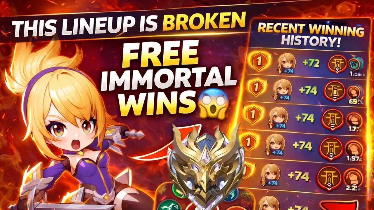 EASY IMMORTAL RANK With This Broken Lineup 🔥