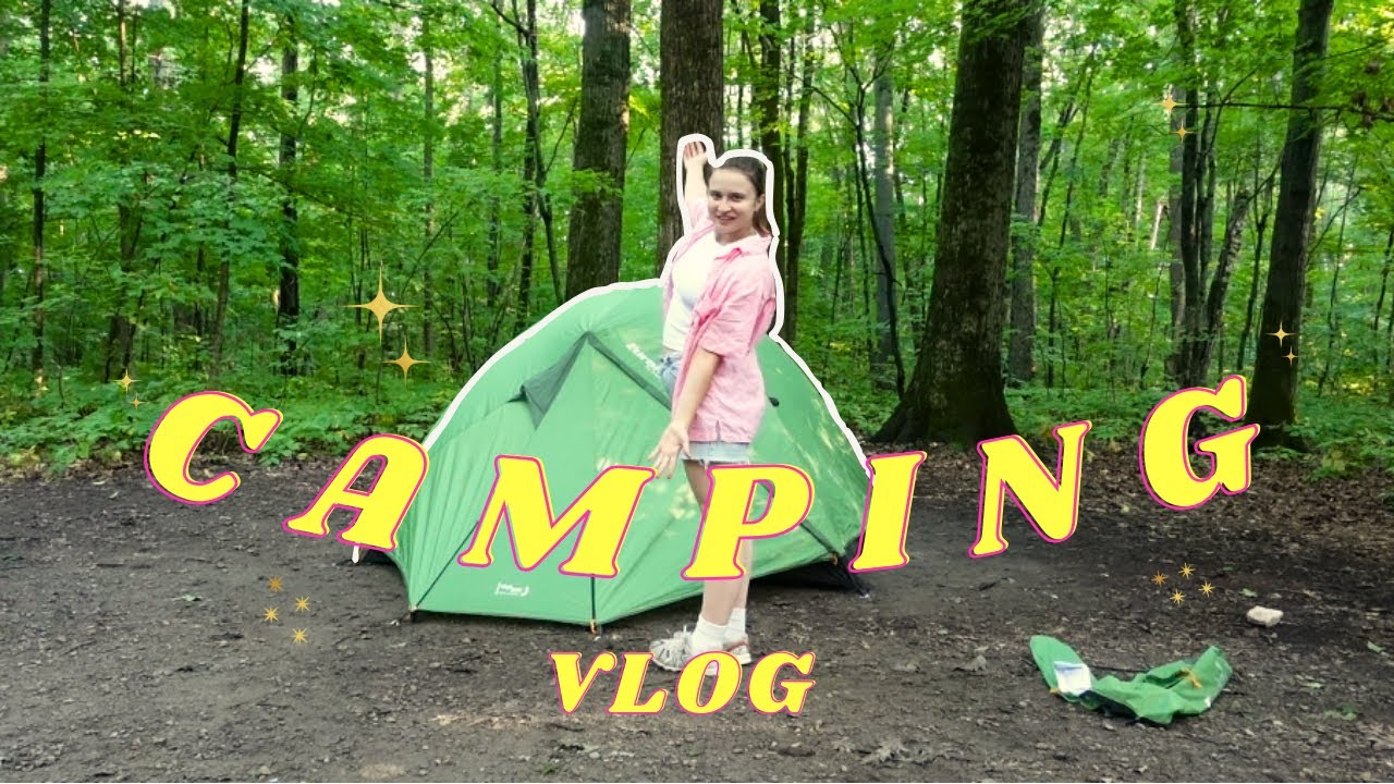 Camping Vlog | Got a new tent, making a bonfire, eating good, Oka Parc