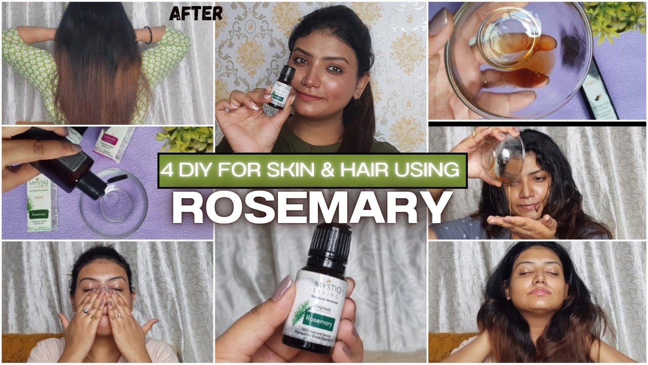 ROSEMARY Essential Oil- 4 DIY for Even and Glowing Skin & Long Healthy Hair✅ 