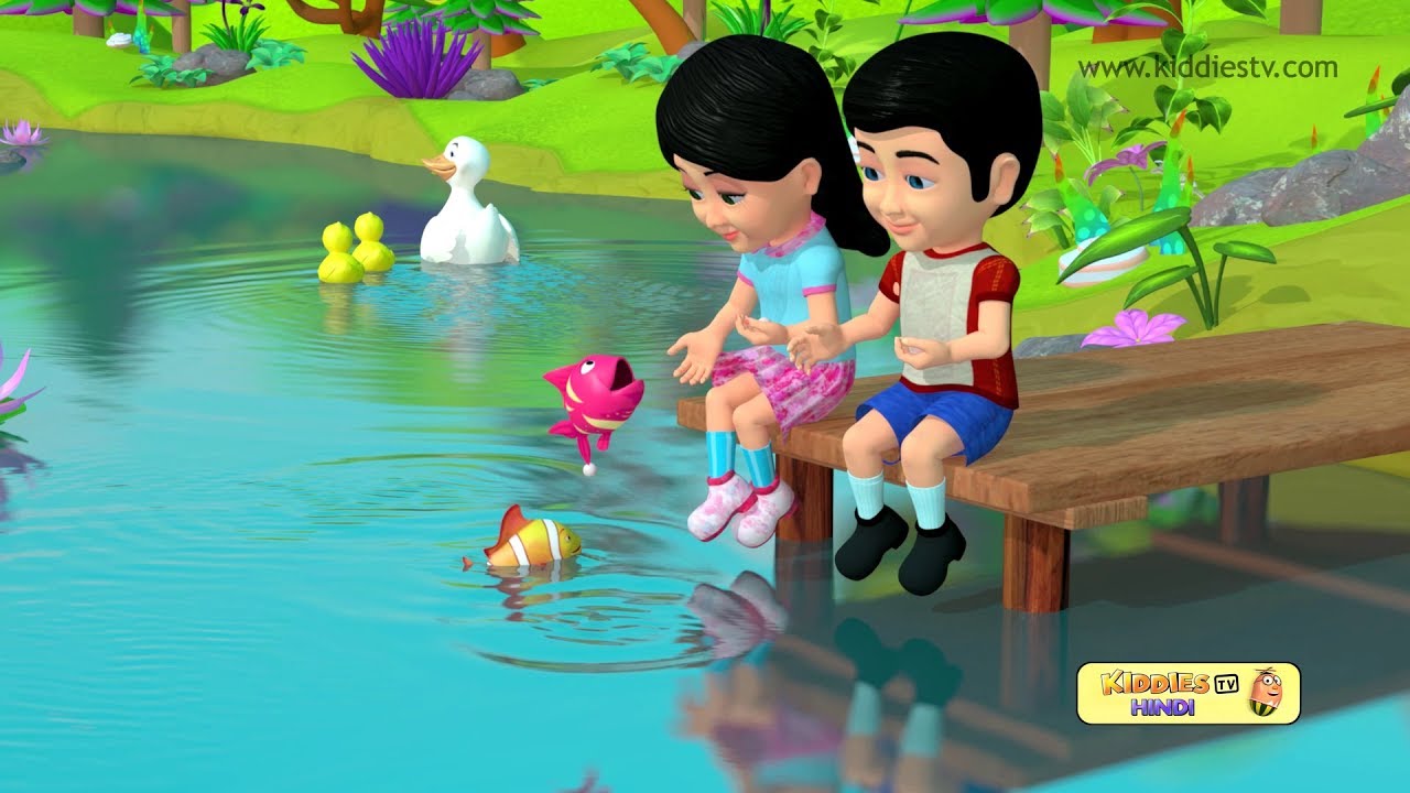 Machli Jal ki Rani Hai Hindi Rhyme | Hindi baby songs | Kindergarten | | Preschool | Kiddiestv Hindi