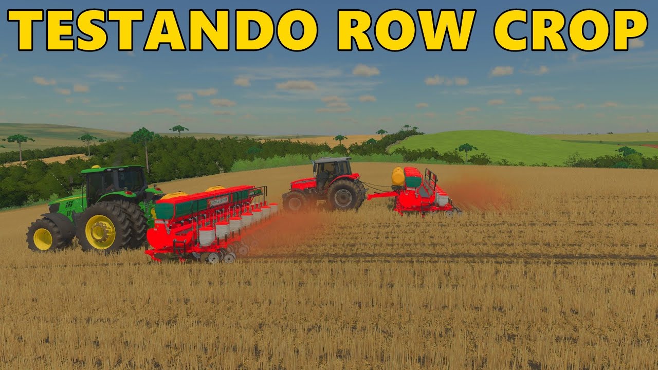 TESTANDO ROWCROP NO TIBAGI E DICA DE OURO | FARMING SIMULATOR 22
