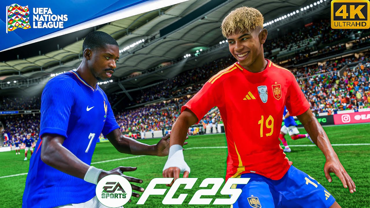 FC 25 - France Vs Spain - Ft. Mbappe,Yamal |UEFA Nations League A 2025 Semi Final | [4K60]