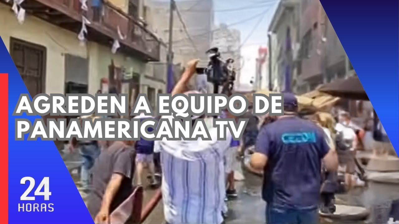 Agreden a camarógrafo de Panamericana Televisión durante incendio en La Victoria