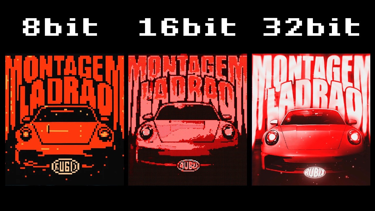 MONTAGEM LADRAO: 8 vs 16 vs 32-bit